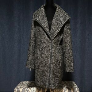 Michael Kors Black and Gray Teddy Jacket